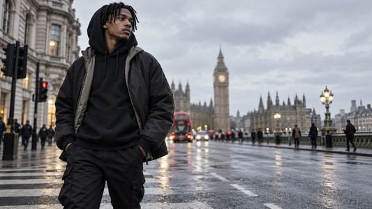 London Trapstar streetwear editorial — How to style a Trapstar hoodie for London fits