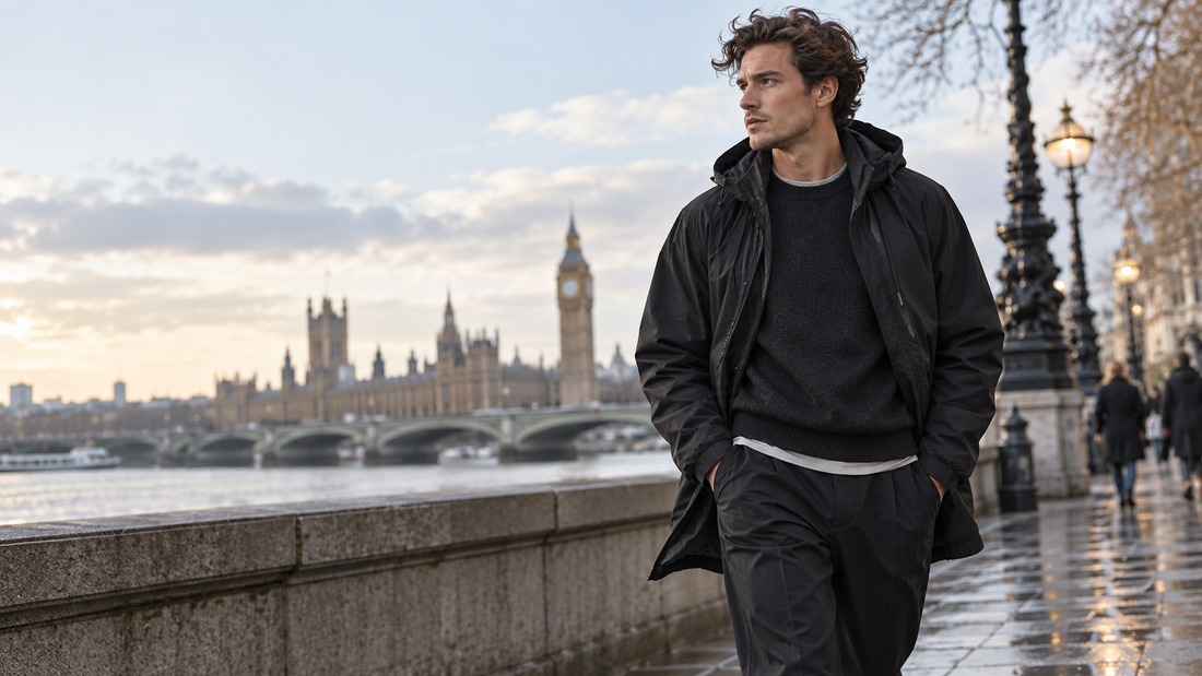 London Trapstar streetwear editorial — Trapstar windbreaker styling and city layers