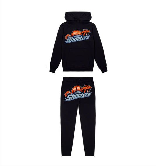 Trapstar Shooters Tracksuit Black Orange | Bold Street Set