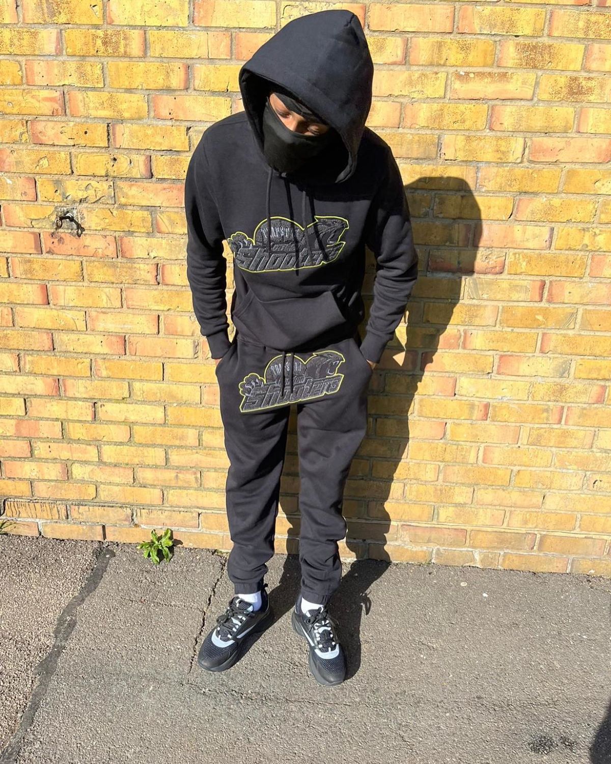 Trapstar Shooters Tracksuit Black Lime | High Voltage Street Set at