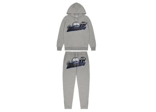 Trapstar Shooters Tracksuit Hoodie Grey Blue | Clean Street Set at