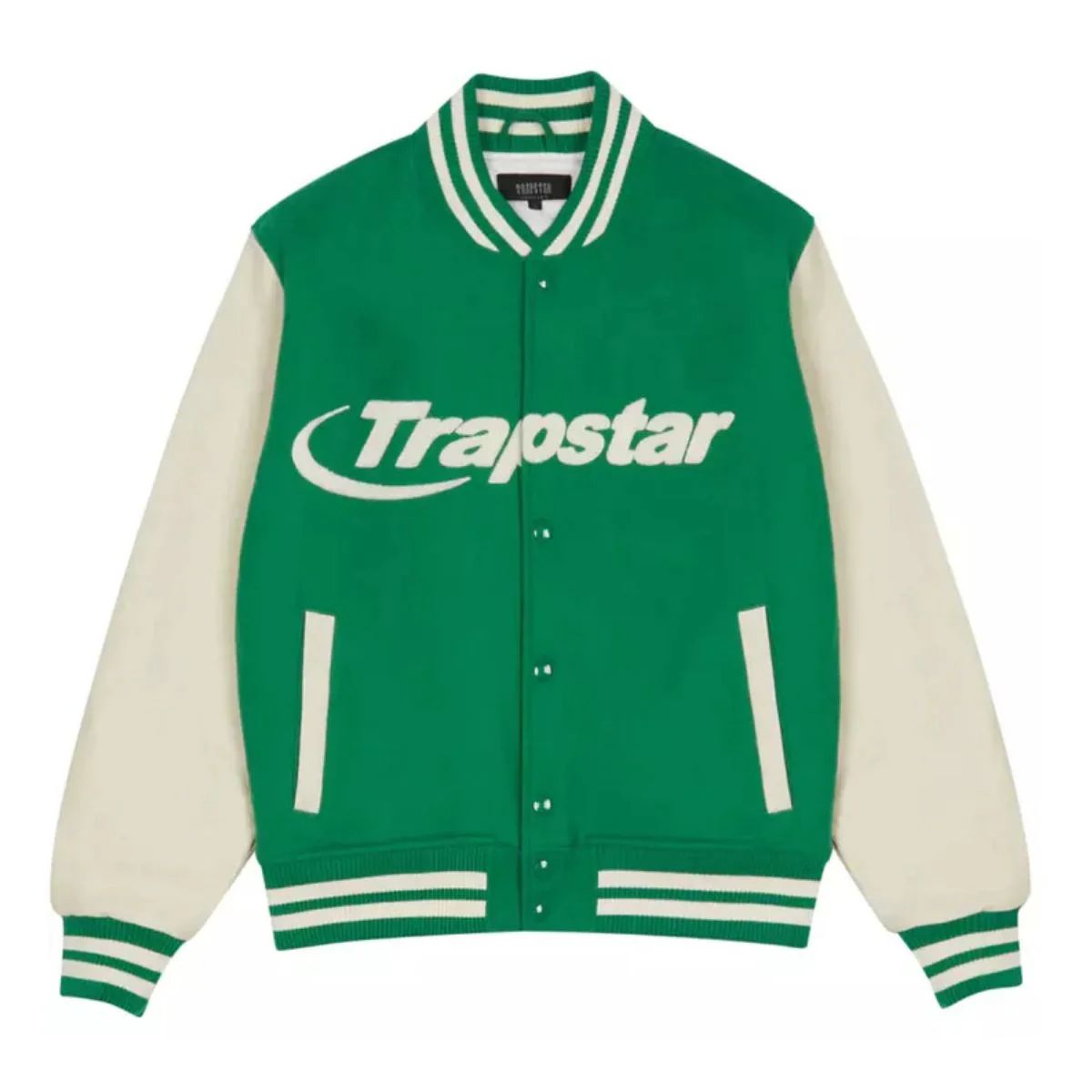 Trapstar Hyperdrive Green and White Puffer Jacket | Bold Street Outerwear