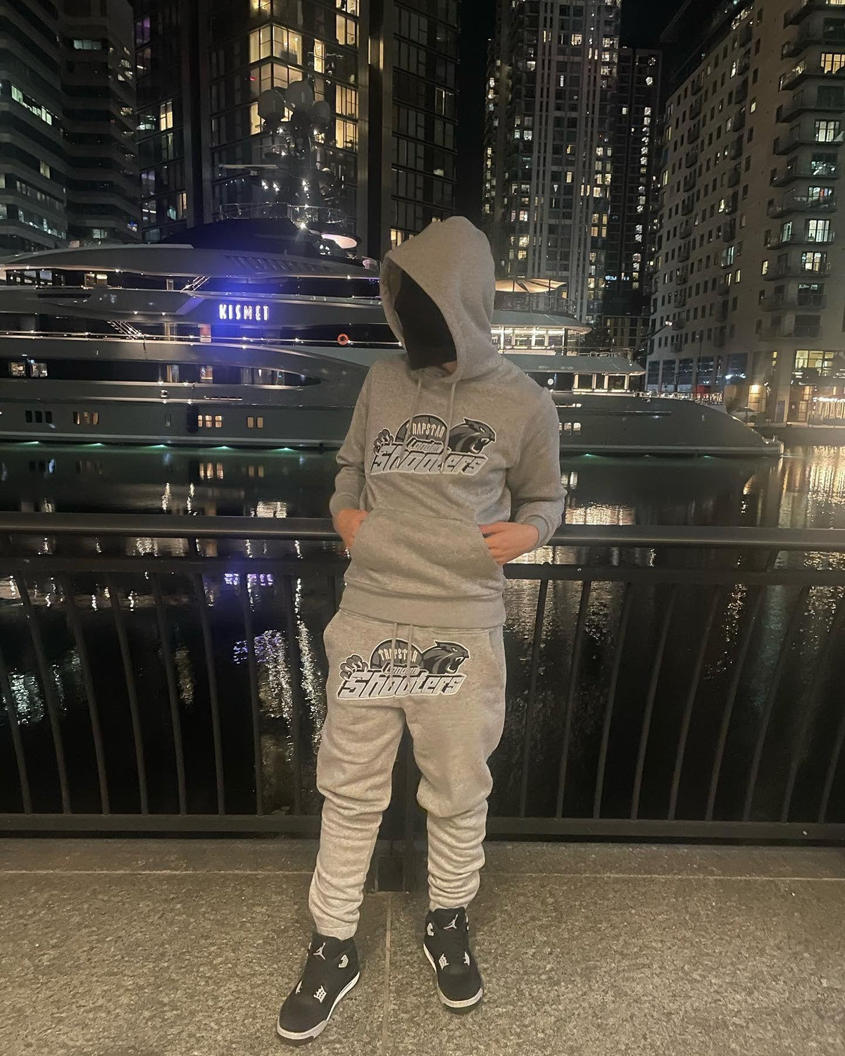 Trapstar Shooters Hoodie Tracksuit Grey Skyblue | Fresh Two-Tone