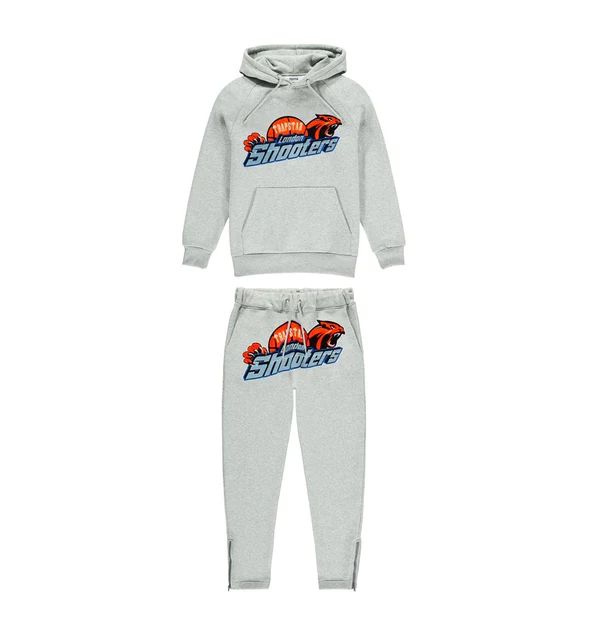Trapstar London Shooters Tracksuit Grey Orange | Bold Two-Tone