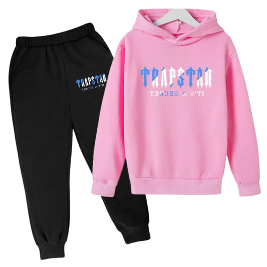 Trapstar Tracksuit Pink and Black | Bold Two-Tone Street Set