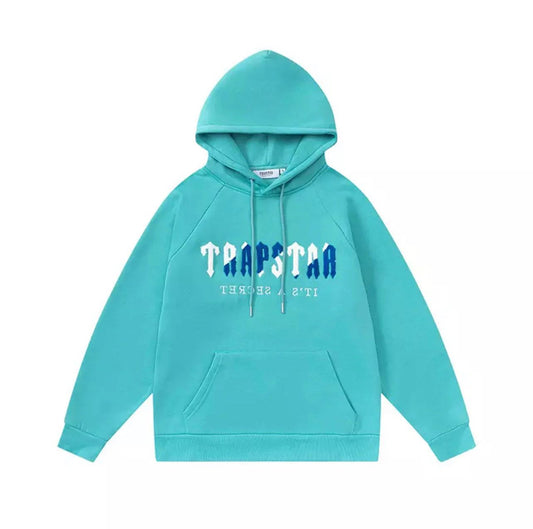 Trapstar Hoodie Blue and White | Sharp Two-Tone Street Pick