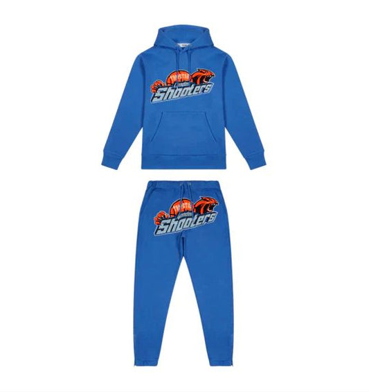 Trapstar Shooters Tracksuit Hoodie Blue Orange | Bold Street Set at