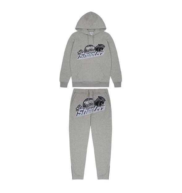 Trapstar Shooters Hoodie Tracksuit Grey Skyblue | Fresh Two-Tone