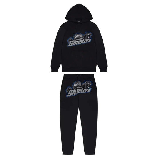 Trapstar Shooters Tracksuit Hoodie Black Ice | Unique Street Set
