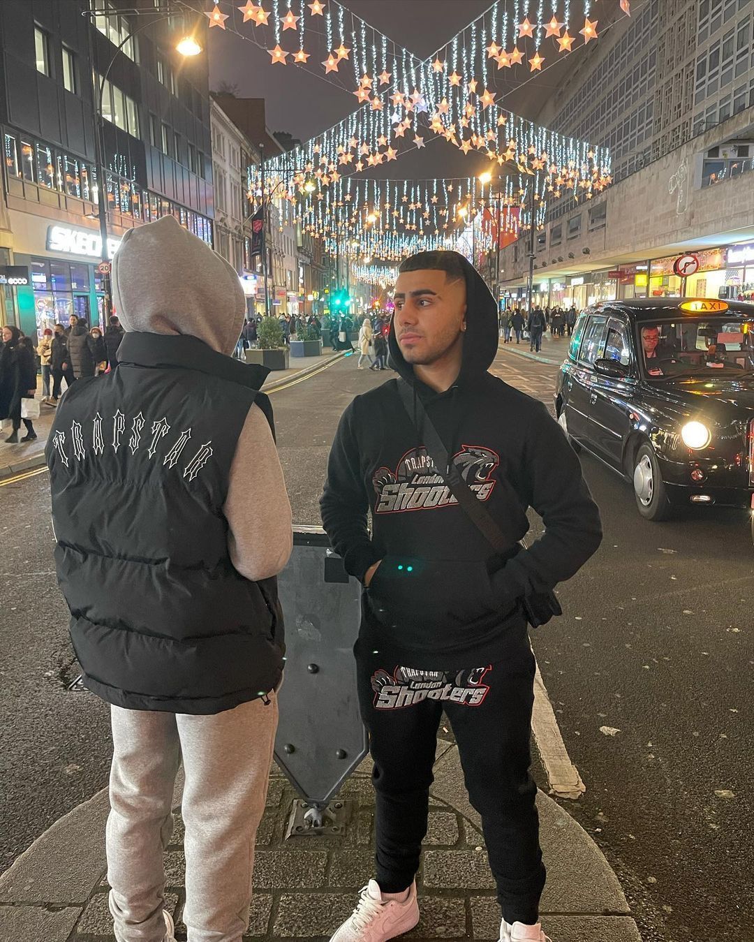 Trapstar Shooters Hoodie Tracksuit Black Red | Bold Street