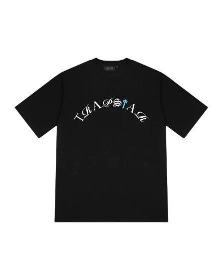 Script Tee Black Teal Trapstar T-Shirt | Bold Two-Tone Street Pick