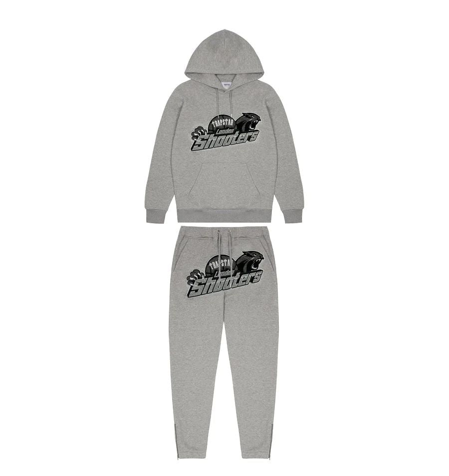 Trapstar Shooters Tracksuit Grey Black | Clean Street Set
