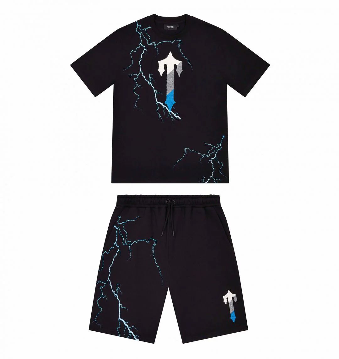 Trapstar Shorts Set – Black/Ice