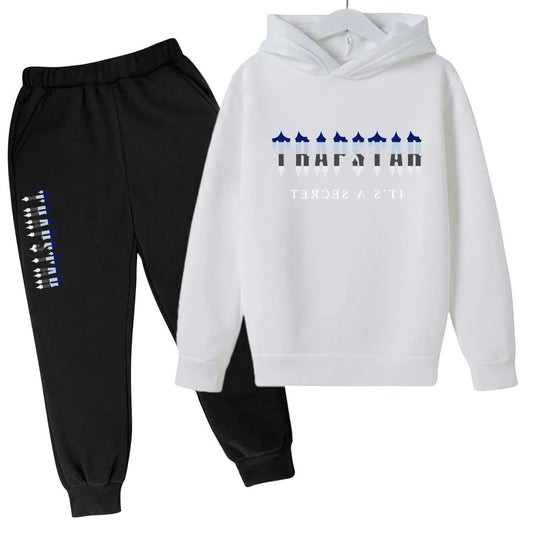 White and Black Trapstar Tracksuit | Clean High-Contrast Street Set