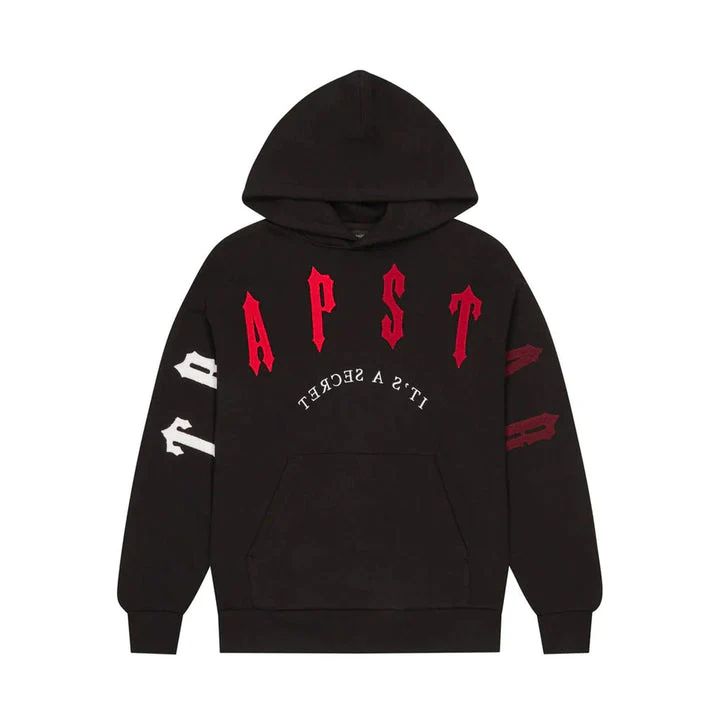 Trapstar Irongate Hoodie Black Red | Premium Stuff